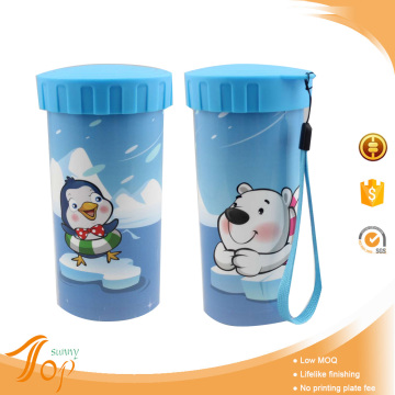 Good Quality In Mould Labeling Duck&Bear Design Plastics PP Bottle