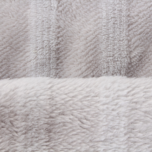 Fabrikspolyester Jacquard katjonisk flanell fleece tyg