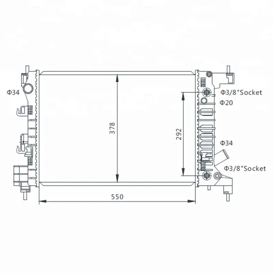 Auto Radiator for CHEVROLET AVEO 1.4L - OEM 95460094 96945756