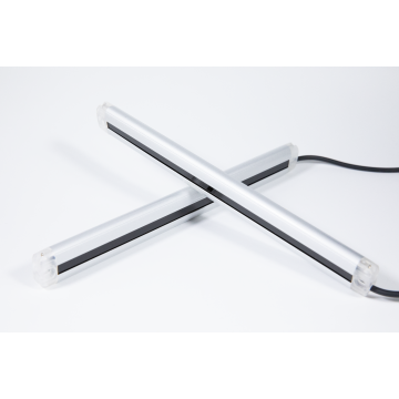 Белая ультратонкая фасадная решетка DQ20A-10