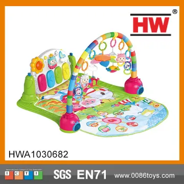 Pedal piano fitness frame baby play gym mat