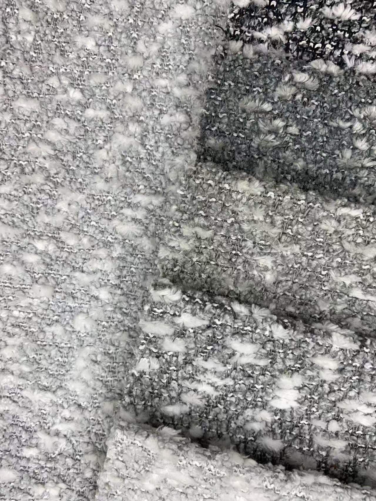 Thick Textured Bouclé Fabric for Sofa