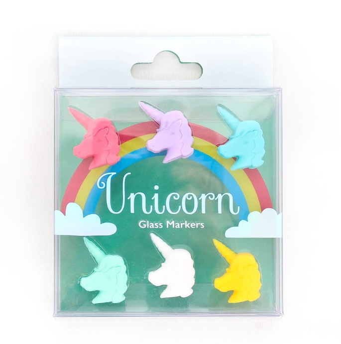 Unicorn Silicone Glass Markers Tags Charm