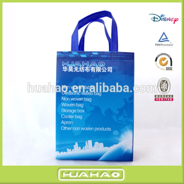 handled ultrasonic non woven glossy laminated tote bag wholesale