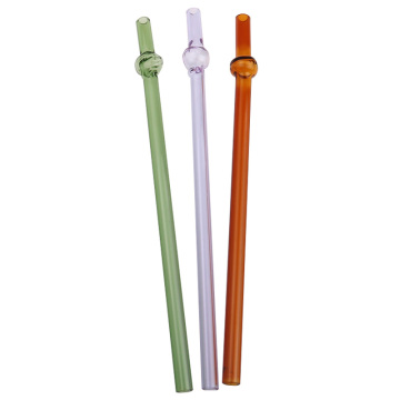Factory direct sale high quality 198mm length glass straw hookah accessories