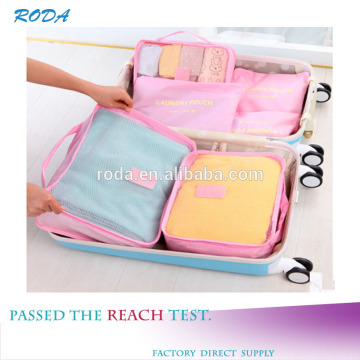 2016 Set-6 New Design Commercial Travel Nylon Fabric Storage Bag