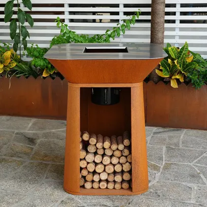 corten steel fire pit bbq grills outdoor rust corten bbq pit outdoor garden rust corten bbq