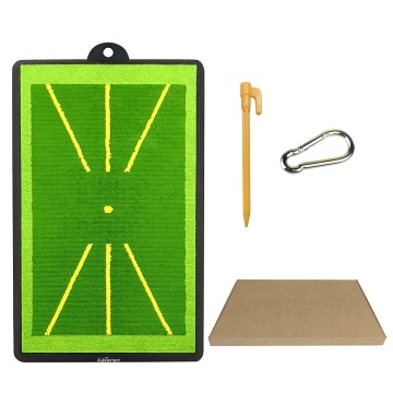 New Upgraded Kaiersn Golf Swing Training Mat: Replaceable, Durable Sequin Mat with Anti-Slip Rubber Pad - Perfect for Mini Swing Path Practice