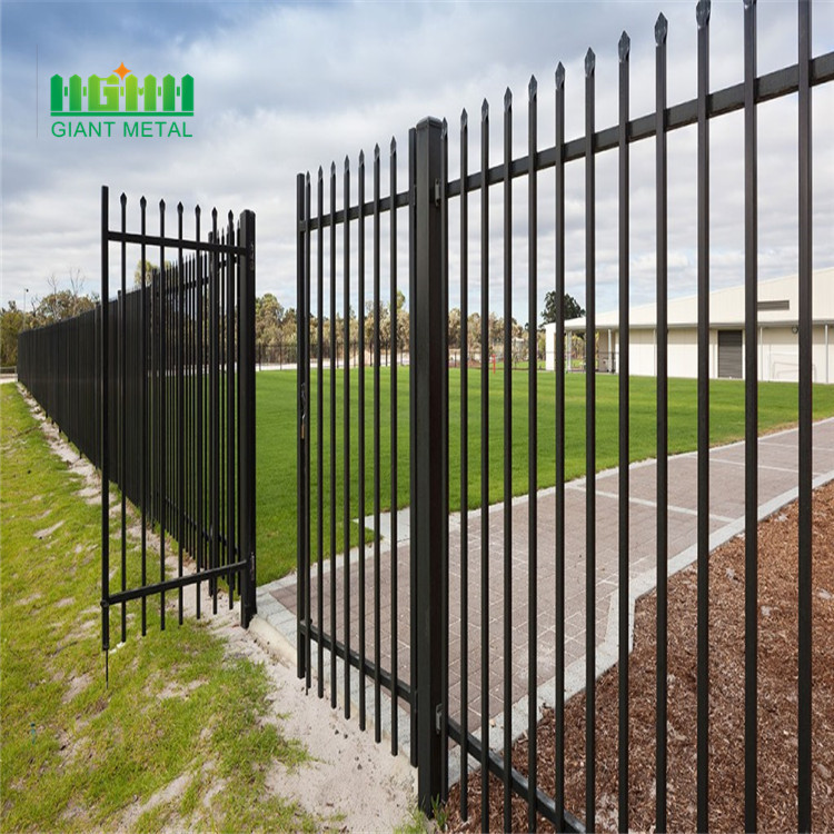 Wrought iron metal galvanized steel fence