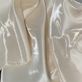 Tessuto di raso liquido cristallo lucido per abito da sposa
