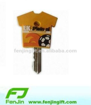 soft pvc rubber football cotta key cover