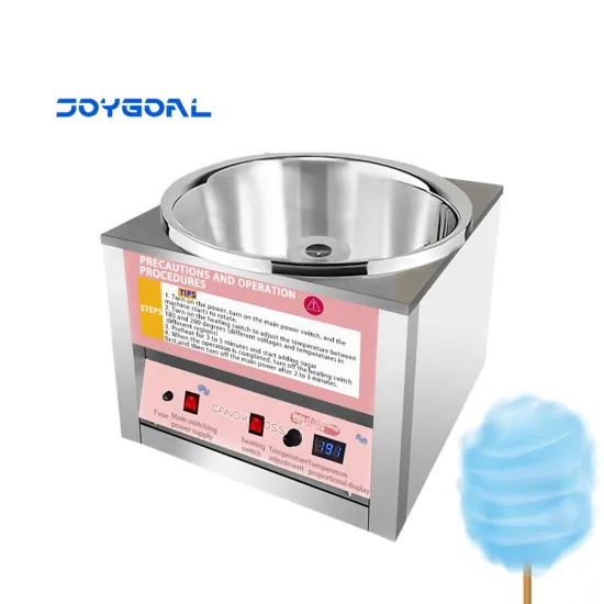 Commercial Double Boiler Head Semi-Automatic Electric Cotton Candy Machine