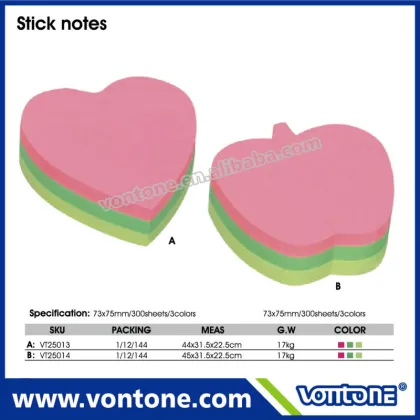 Eco-friendly apple shaped notepad