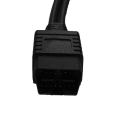 Der OBDII-16P-Stecker auf Dual-Buchse-Kabelbaum