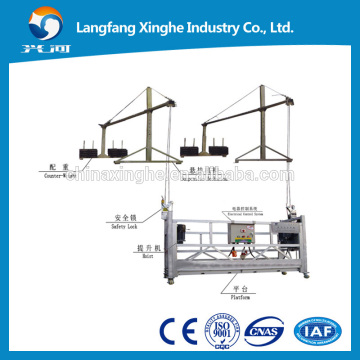 climbing rope lift / suspended platform / gondola / cradle / swing stage