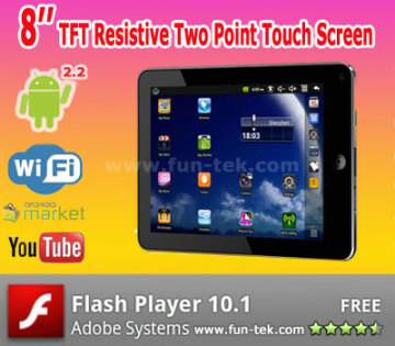 New 8 inch Tablet PC Mid Irobot Android2.2 WM8650 Flash10.1