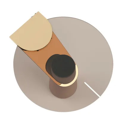 Modern Glass eclipse side table