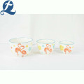 High quality fashion popular printed ceramic salad bowl