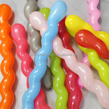 Wholesale Multicolor Coarse Spiral Toy Balloons: Perfect Party Decorations and Gifts for Birthdays, Carnivals, and Clowns