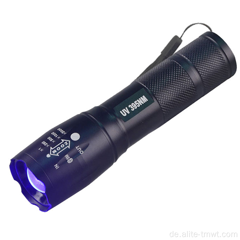 Aluminium UV Torchlight LED UV -Fackellicht