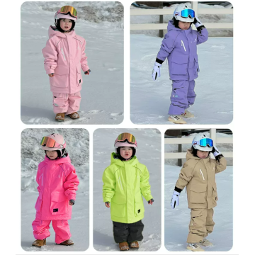 Children's ski clothing thickened warm