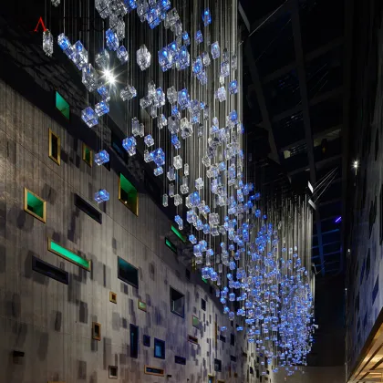 Modern Murano Glass LED Chandelier Pendant Lamp