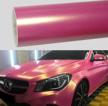 matte diamond pink gold car wrap vinyl
