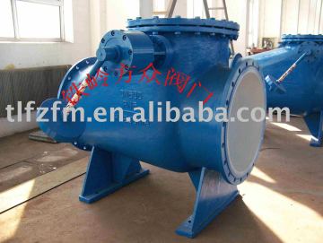 hydraulic low resistance swing check