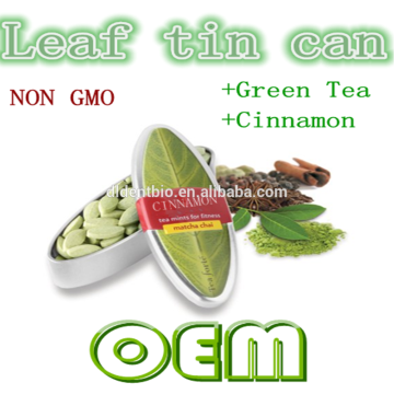 Cinnamon candy cinnamon mints in leaf tin can