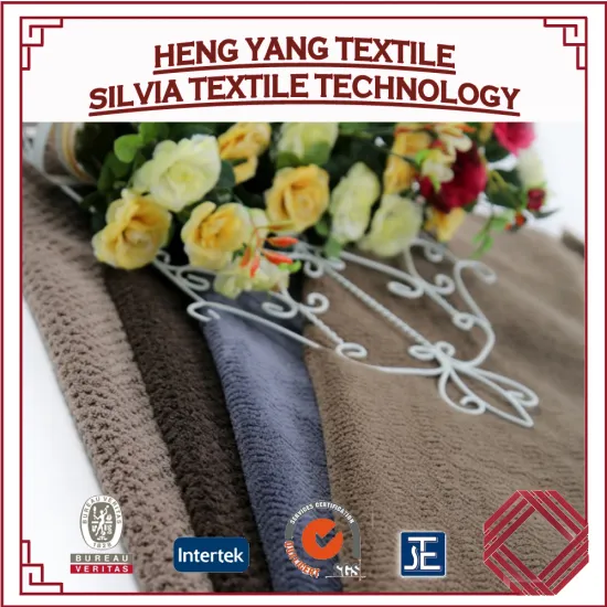 100% Polyester Coral Flecee Bonding TC Fabric for Blanket