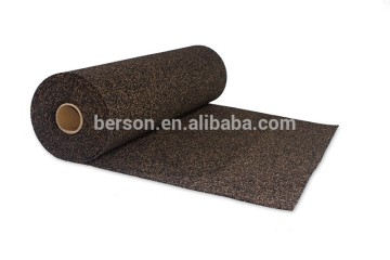 South China black tire rubber +foam rubber+ cork laminate flooring underlayment