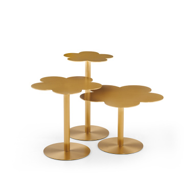 Golden stainless steel table