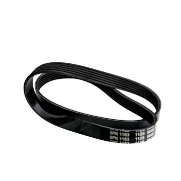 Shine Way 6PK1163 EPDM Serpentine V-Ribbed Drive Belt for BMW