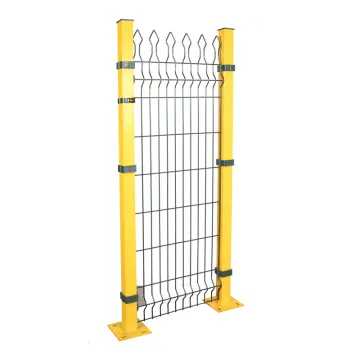 PVC coated inside galvanized metal iron fence 50x200mm