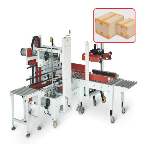 Automatic Carton Box Sealing and Plastic Packing Machine