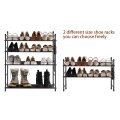 2 Tier Shoe Collection Rack for Entryway