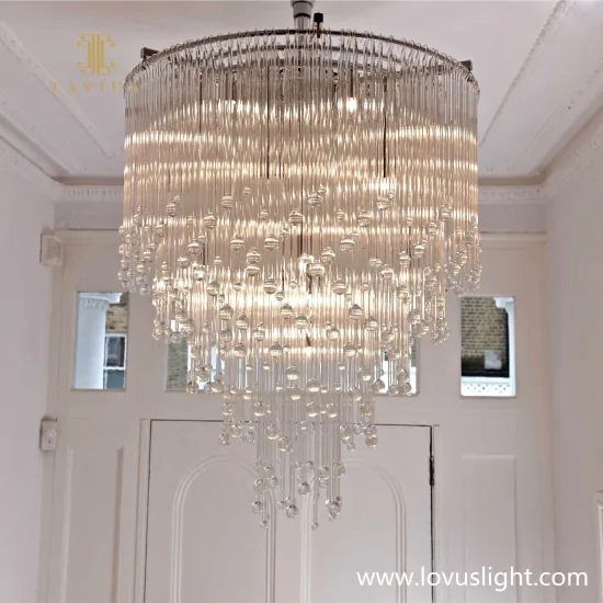 Light luxury custom crystal villa decoration creative chandelier villa chandelier