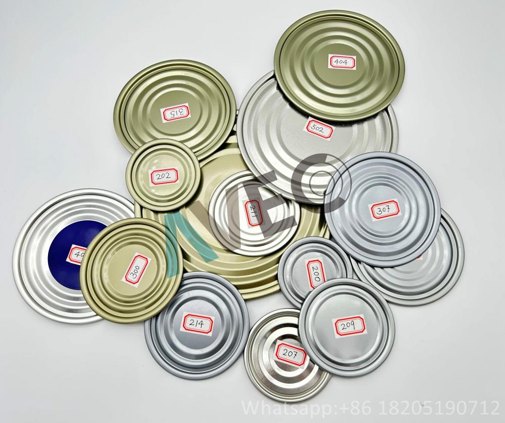 Tin lids for round tin can bottom cover