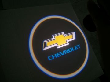 Green, Blue, Red Car Door Power Saving Led Ghost Shadow Light / Decorative Lights For Chevrolet