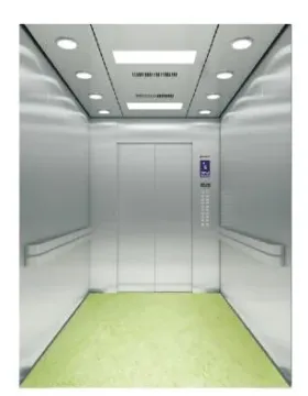 Hospital Medical Elevator with Good Hairline Stainless Steel Low Speed Elevator for Hospital