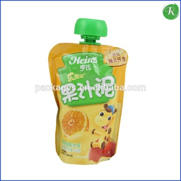 Spout pouch aluminium foil bag , plastic drink pouch with spout packaging