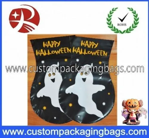 Cute Ghost Printed Polythene Bags For Halloween Trick Or Treat