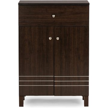 Modern Shoe Cabinet with 2 Doors and Drawer