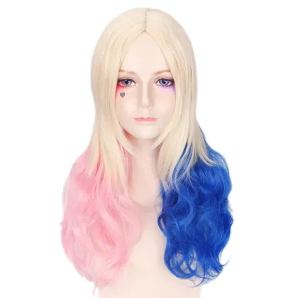 Suicide Squad Harley Quinn Gradient Wig Cosplay