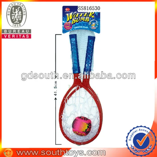 children plastic racket water bomb ball