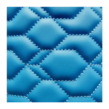 Delicate Embroidered Faux Leather Quilted Fabric: Ideal for CSR Mats, Sofa Bags, and Upholstery Projects