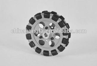 152.4mm double aluminum Omni wheels for robot