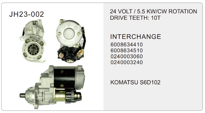 truck starter-JH23-002-X