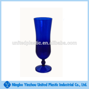 PS 15oz transparent color plastic hurricane cocktail glass
