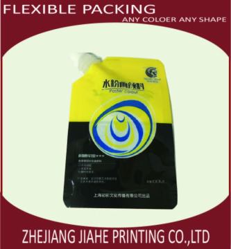 poster color for planting stand up packaging pouch with corner spout